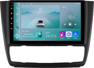 Autoradio met bluetooth - Carplay - Voor BMW 1-Serie (E87, E81, E82, E88) (2004-2011) - Geschikt voor Apple en Android - Stereo - Navigatie - Navigatiesysteem auto - 1GB 32GB