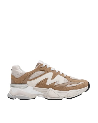 Steve Madden Speeder dames sneaker - Taupe - Maat 37