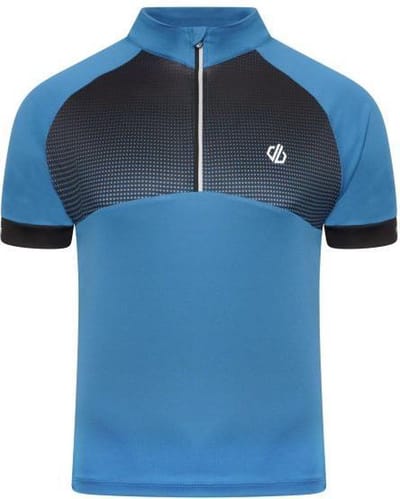Dare 2B Stay The Course Jersey Met Korte Mouwen Voor Heren Blauw