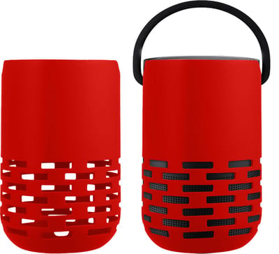 kwmobile siliconen hoesje voor mini-speaker - geschikt voor Bose Portable Home Speaker - Flexibel materiaal - Speakercase in rood