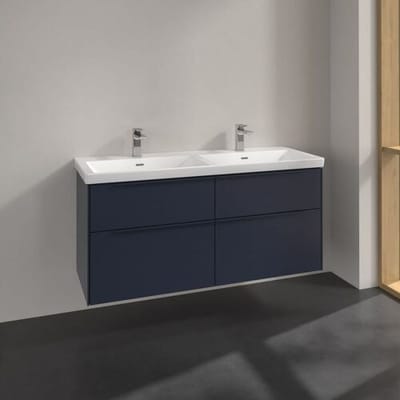 Villeroy & Boch Subway 3.0 vanity unit 127.2 cm, 4 drawers, monochrome handles C56802VQ