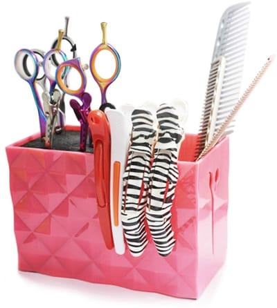 Mr. Rebel Kappersgereedschap Opbergdoos – Roze Organizer voor Kappersscharen, Kammen en Haarclips – Professionele Dressoir Organizer voor Stylisten en Kappers - opbergdoos kappers