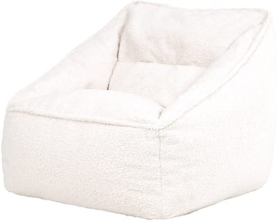 icon - Natalia XL Zitzak Fauteuil - Teddy - Wit