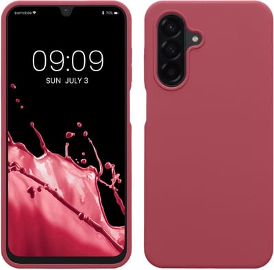 kwmobile telefoonhoesje geschikt voor Samsung Galaxy A26 5G - Hoesje met siliconen coating - Smartphone case in donkerroze