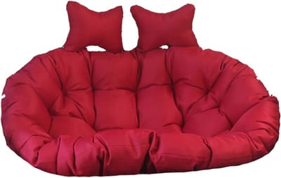 Dubbel Hangmat Kussen - Eetstoel Kussen Dubbel - Buiten Ontspannen - Super Dikke Vulling - 150x110x16cm - Grijs