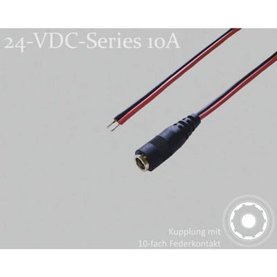 BKL Electronic DC-connector DC-koppeling - Vertind 5.5 mm 2.5 mm 1.5 m 1 stuk(s) Single