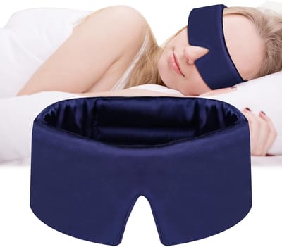 Zijden Slaapmasker - Ademend Oogmasker voor Lichtblokkering en Comfort tijdens het Slaap
