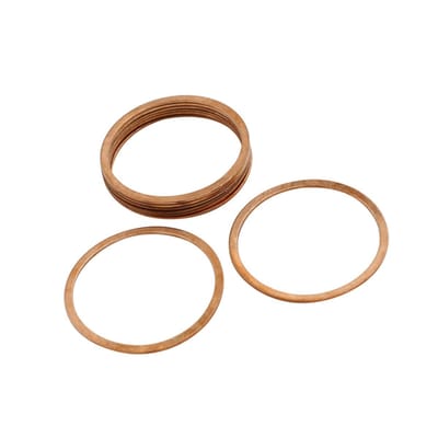 ABSOPRO Koperen afdichtringen assortiment auto koperen ringen 8 stuks koperen afdichtringen sluitringen 40 mm binnendiameter voor schroeven verbindingselementen artikelvervanging