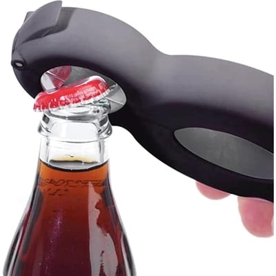 6-in-1 Multifunctionele Blikopener Bierflesopener Alles-in-één Potdeksel Bierdeksel Draai-af Pot Wijnopener