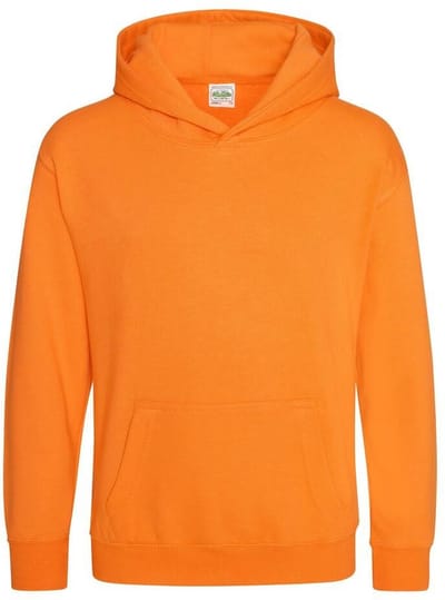 Just Hoods Kids Hoodie - Oranje - Koningsdag - WK Voetbal -Orange Crush Maat 12/13 (XL)