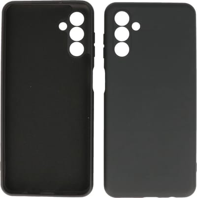 Fashion Backcover Telefoonhoesje - Color Hoesje - Geschikt voor de Samsung Galaxy A24 4G - Zwart