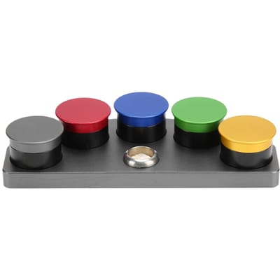Horloge olieset, legering, vijf gaten, horloge oliebakjes, oliebeker, horloge reparatie onderdeel, accessoire black
