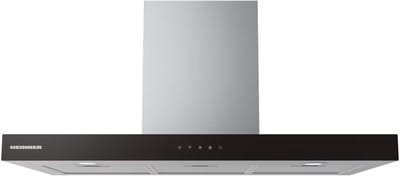 Heinner HDCH-MD90TIX Wandschouw Afzuigkap – 90 cm – 800 m³/u – 4 Snelheden – LED Verlichting – Aluminium Vetfilter – Touch Control - 5 Jaar Garantie – Zwart Glas