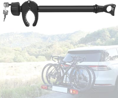 Framehouder Fietsendrager - Bevestigingsklem Fiets - Fietsen Vervoeren - Afsluitbaar Ontwerp - 45 cm Lengte - Zilverkleurig