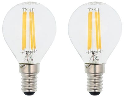 VITO LED Filament Kogellamp G45 E14 - 6W (vervangt 60W) - 750lm - 6000K - Ø45mm - 220-240V - Energiezuinig - 2 stuks