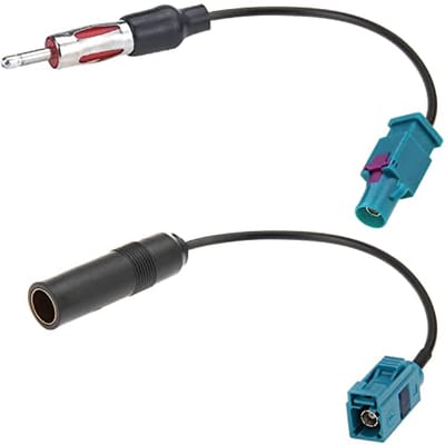 Universele Auto Stereo FM AM Radio Antenne Adapter Kabel - Fakra Z naar DIN Connector 2 Stuks
