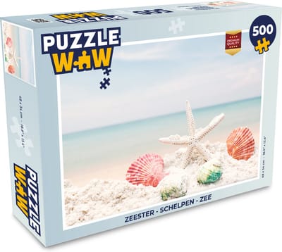 Puzzel Zeester - Schelpen - Zee - Legpuzzel - Puzzel 500 stukjes
