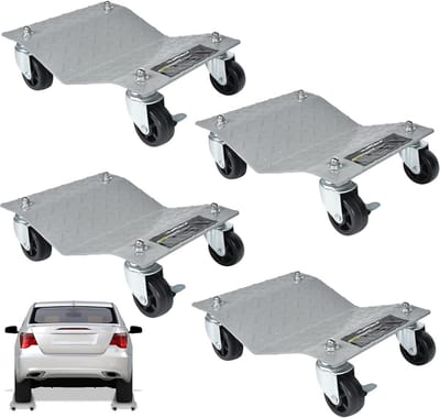 Draagbare manoeuvreerhulp voor personenauto's - 4 stuks, tot 1000 kg