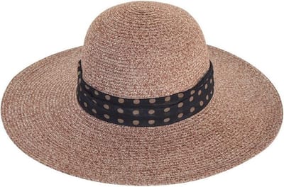 Monroe Capeline – Zonnehoed Dames Brede Rand UV Werend - Maat: M-L: 58 cm - Suède
