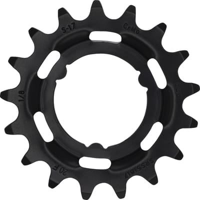 KMC Achtertandwiel 17T - Extra hard chromoly staal - Voor Shimano naven - Geschikt voor E-bikes - Zwart