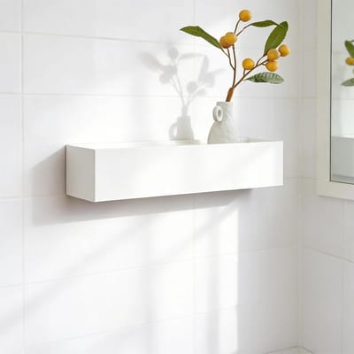 Sleutelrek met plank en 5 haken, 30 x 7,5 x 6 cm, stijlvol en functioneel voor entree, gang en woonkamer, ideaal voor organisatie en decoratie