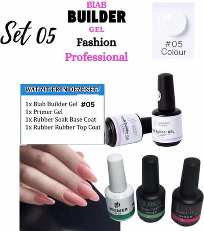Guardian Beauty BIAB Builder Gel Set - Aphrodite - #5 - Nagel Gellak