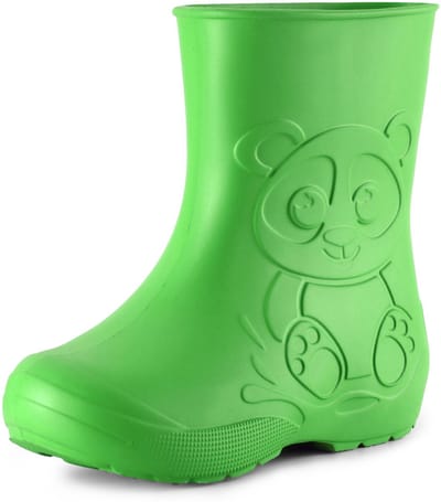 Ladeheid LA-CA-Panda Kinder Regenlaarzen - Rubber - Licht - EVA - Groen - 22/23