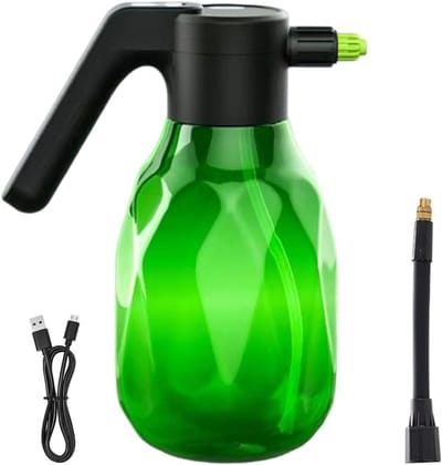 Elektrische spuitfles - Automatische verstuiver - Planten water geven - Ergonomisch ontwerp - 2 liter - Groen