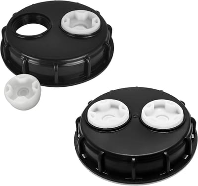 IBC-tankdoppen met dubbele ventilatiegaten - 2 stuks - 163 mm - accessoires voor 1000 liter waterreservoir - regenton container