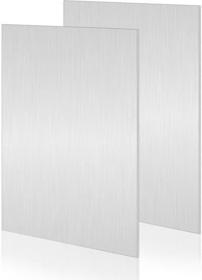 Aluminium platen 20 x 30 cm, 0.8 mm dik, ideaal voor modelbouw en knutselprojecten met beschermfolie