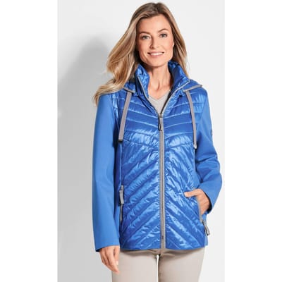 Jas met opstaande kraag - blauw - Gr. 38 van Goldner Fashion