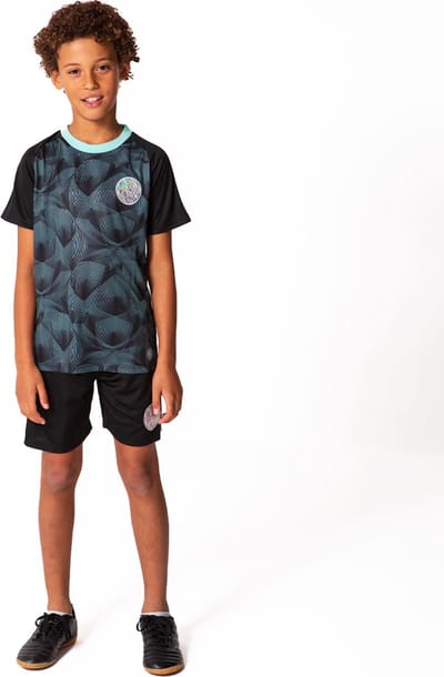 Champions League Voetbaltenue Kinderen - Maat 116 t/m 164 - Zwart - Unisex - Officiële merchandise
