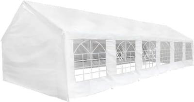Partytent Dakzeil - Tentzeil Paviljoen - Feest Organiseren - UV-bestendig Waterdicht - 12 x 6 m - Wit