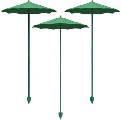 Plantenparaplu - Tuinparaplu Schaduwdoek - Bescherming Plantengroei - Glasvezel PP Constructie - 44 cm - Umber