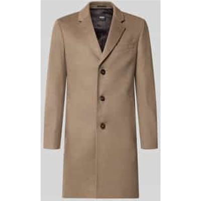 Slim fit lange jas van mix van wol en kasjmier model 'H-Hyde-264'
