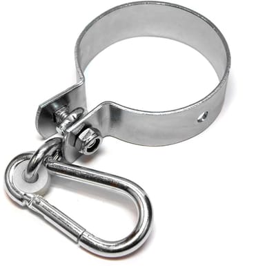Schommelklem - Schommelhaak - Buiten spelen - Verzinkt staal - 100 mm - Zilver