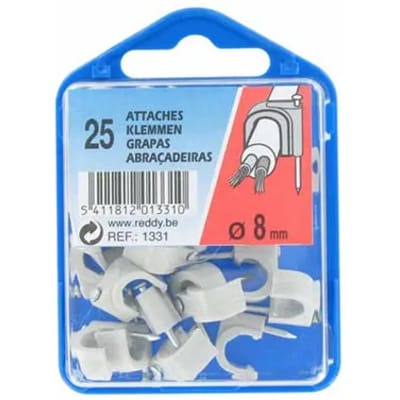 Reddy Clips 8mm Grijs 25st.