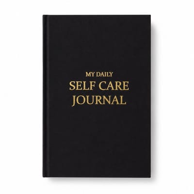 Consumerce® Daily Selfcare Gratitude Journal - Zwart - 160 Pagina’s - Dankbaarheid Dagboek Planner - Mindfulness Zelfliefde Werkboek