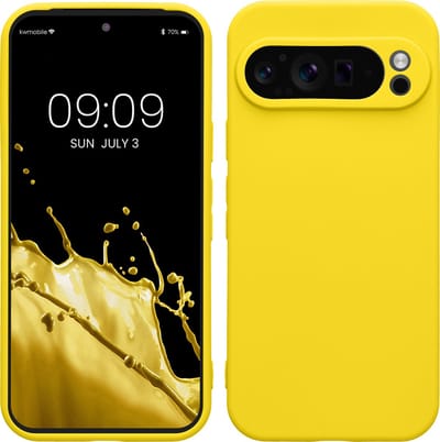 kwmobile telefoonhoesje geschikt voor Google Pixel 9 Pro - Hoesje voor smartphone - Precisie camera uitsnede - In stralend geel