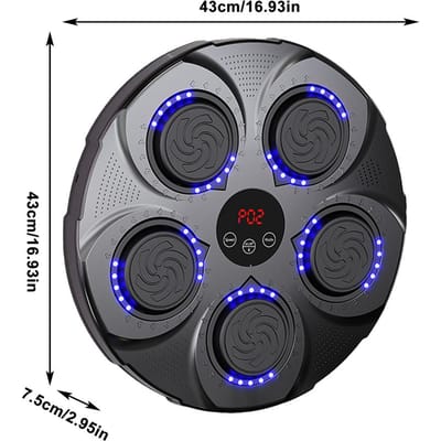 Bokstrainer Slimme Muziek Bokszak Thuis Boksen Fitnessapparatuur Wandmontage Verlichte Boksmachine Bokstrainingstool United States