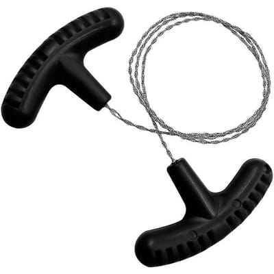 Outdoor Handmatige Handstaaldraadzaag Survival Gereedschap Handkettingzaag Draagbare Reizen Camping Nooduitrusting Staaldraadsets Black black