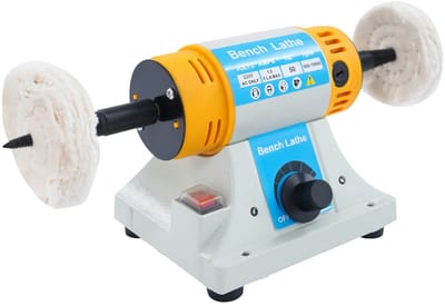 Damenzo - Polijstmachine - Polijst - Gereedschap - 320W - Elektrische polijstmachine - Instelbare snelheid 800-10000 RPM - 20x15cm -
