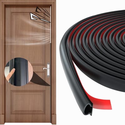 Dailygoods - AKbik Afdichtingstape, zelfklevend, 6 m deurafdichting, geluidsisolatie, waterdicht, flexibele raamafdichting, rubberen afdichting, zelfklevend, deurafdichting, rubberen afdichting, toepasselijke