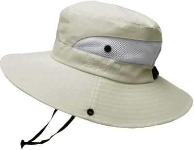 TOVBMUP Vissershoedje - Bucket hat - Safari hoed - Dames en heren - Zonbescherming - Wit
