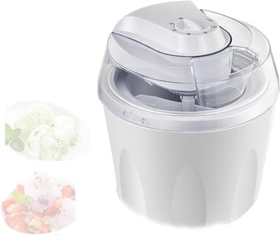 Ijsmachine - Dessertmaker - Thuis Desserts Maken - Snel En Eenvoudig - 1500 Ml Capaciteit - Wit
