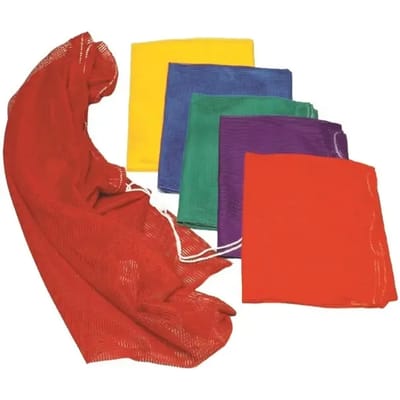 Megaform opbergzakken set mesh 6 kleuren - ademende sporttas.