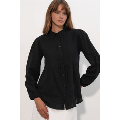 Overized Katoenen Langemouwshirt