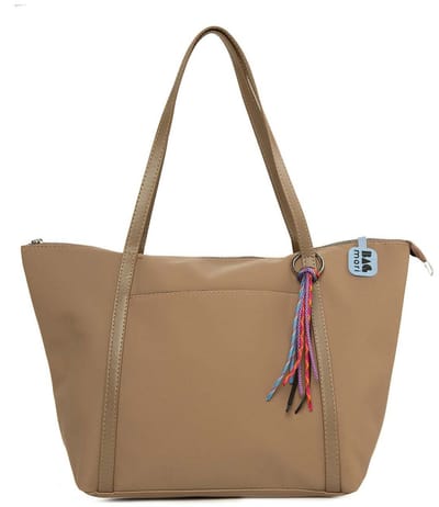 Bagmori Shopper Satijnen Shopper met Multicolor Kwastdetail