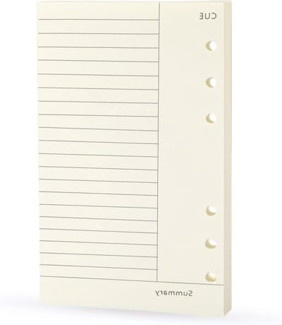 Herbruikbare A6 Notitieboek Navullingen, College Ruled Papier, 90 Bladzijden voor Planner en Persoonlijk Dagboek