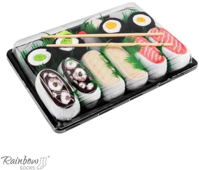 Rainbow Socks - Sushi Skarpetki - 5 paar - Kleurrijk - Humoristisch - Cadeau